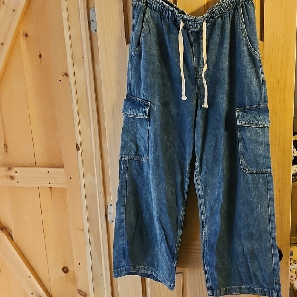 GAP Women's Blue Wide Leg Jeans